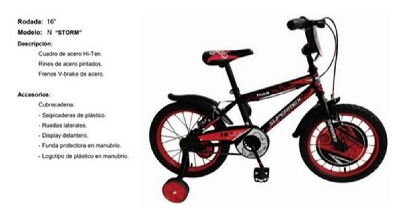 Bicicleta N STORM Ring 16